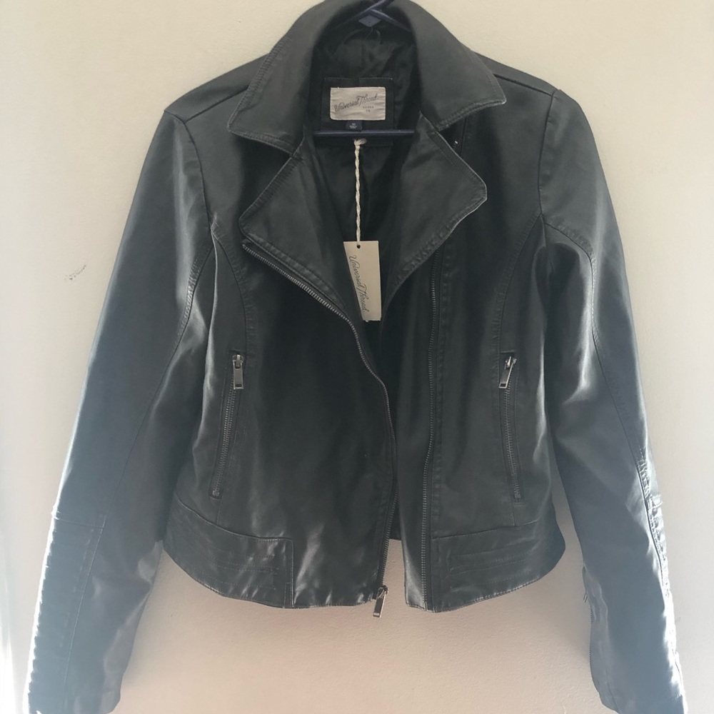 Universal thread leather jacket